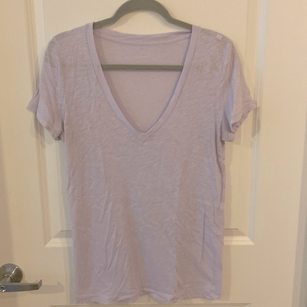 J Crew Lavender Vintage Cotton Tee